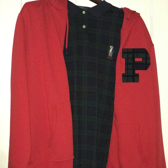 Polo Ralph Lauren Black Watch Patch Hoodie Sz XL - Picture 5 of 13